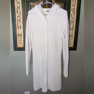 Blue Asphalt white wooly duster sweater - circa 2000